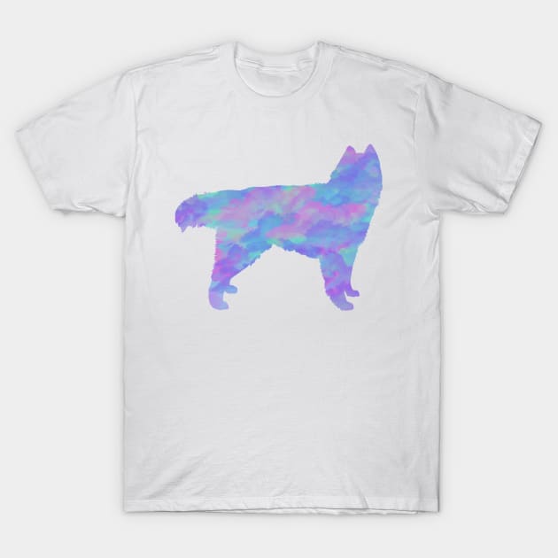 Rainbow Pastel Siberian Husky T-Shirt by TrapperWeasel